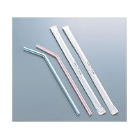 佐藤トレーディング フレックスストロー紙袋入 500本入 直径6×210mm FC374LR-5900200