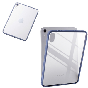 エレコム iPad mini(A17 Pro)用クリアケース ハイブリッド 背面クリア ブルーグレー TB-A25STSLOBG-イメージ2