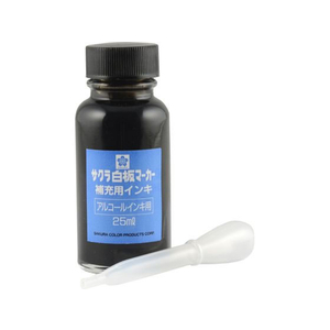 サクラクレパス 白板マーカー補充用 アルコールインキ用 くろ 25ml FCC6962-HWBK#49-イメージ2