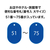 オープン工業 スチロール番号札 小判大 51～75 青 FC87709-BF-52-BU-イメージ2