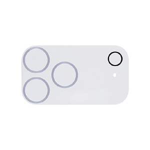 Hamee iPhone17 Pro Max用 強化ガラスカメラレンズプロテクター IFACE メタルシルバー 41-183742-イメージ1