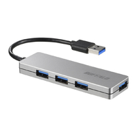 BUFFALO USB3．0 バスパワー ハブ 4ポート ハブ シルバー BSH4U120U3SV