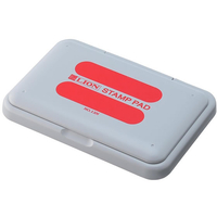 ライオン事務器 スタンプ台 中型 赤 NO.13N F052290-871-74NO.13N