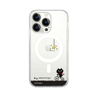 abbi FRIENDS iPhone 15 Pro用ネコマンジュウMagSafe対応クリアケース サイクリング ABF25374I15PR