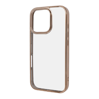 レイアウト iPhone 16 Pro用Like standard 衝撃吸収 バンパー メタリック ハイブリッドケース ピンクゴールド RT-P47CC16/PGM