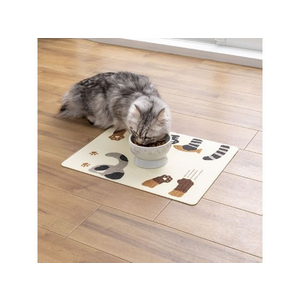 サンコー おくだけ吸着ペット用ランチョンマット 猫柄 FCM1569-イメージ3