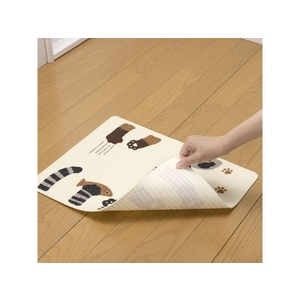 サンコー おくだけ吸着ペット用ランチョンマット 猫柄 FCM1569-イメージ5