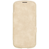 NATURAL　design iPhone17用 背面手帳型ケース CHROME-NATURAL ベージュ IP25-61-CHN07