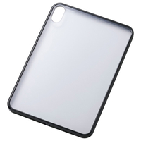 エレコム iPad mini(A17 Pro)用クリアケース ハイブリッド 背面クリア ブラック TB-A25STSLOBK