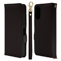 ラスタバナナ arrows We3用 ハンドストラップ付手帳 ブラック 9486FAW3BHSBK