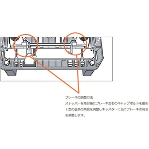 トラスコ中山 TRUSCO 樹脂台車 カルティオ 700サイズ用足踏みストッパー FC073HA-4163389-イメージ2