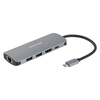 グリーンハウス GH-MHC5A-SV USB Type-Cドッキングステーション 有線