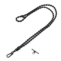 エレコム スマホショルダーストラップ(デザイン柄タイプ) ブラック P-STSDH1FLSTBK