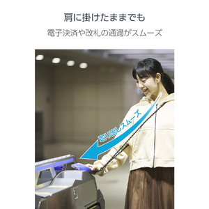 エレコム スマホショルダーストラップ(デザイン柄タイプ) ブラック P-STSDH1FLSTBK-イメージ6
