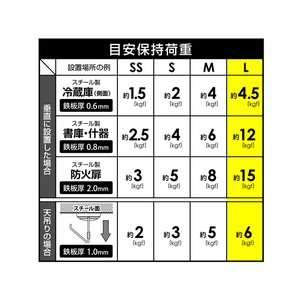 マグエックス マグネットフック ゼロスライド L 黒 F025238-MZR-12K-イメージ8