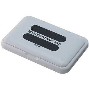 ライオン事務器 F052295-871-75NO.13N スタンプ台 中型 黒 NO