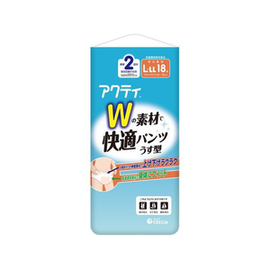 クレシア アクティ Wの素材で快適パンツ うす型 L-LLサイズ 18枚 FC031YN-89069-イメージ1