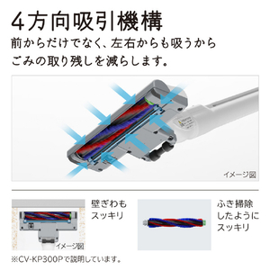 日立 紙パック式パワーブラシ かるパック マーブルベージュ CV-KP300P C-イメージ7