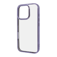 レイアウト iPhone 16 Pro用Like standard 衝撃吸収 バンパー メタリック ハイブリッドケース ラベンダー RT-P47CC16/LDM