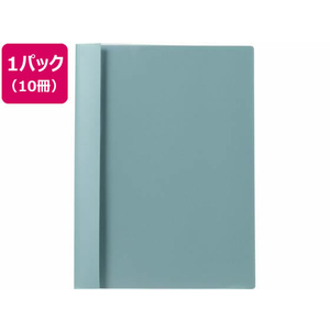 プラス P.P.レポートファイル A4タテ 2穴 120枚収容 グリーン 10冊 1パック(10冊) F871760-82003-イメージ1