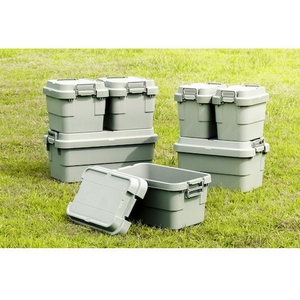 トラスコ中山 トランクカーゴ フラット天板仕様 70L グレー 3935G780390グレー70 FC114GZ-2073995-イメージ2