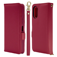 ラスタバナナ arrows We3用 ハンドストラップ付手帳 マゼンタ 9487FAW3BHSMA