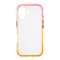 サンクレスト iPhone 16用AIR SHOCK MAX ピンク×イエロー I38FIJA02