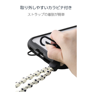 エレコム スマホショルダーストラップ(デザイン柄タイプ) アイボリー P-STSDH1FLSTIV-イメージ7