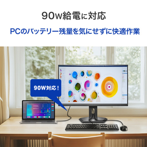 I・Oデータ 90W給電USB Type-C & LANポート搭載 4K対応 31．5型液晶ディスプレイ LCD-CU321D-FX-イメージ5
