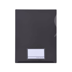 セキセイ シールック ワイド クリアフォルダー A4 名刺ポケット付 スモーク 10枚 FC590NL-CLK-2404-1-63-イメージ1