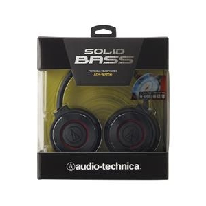 オーディオテクニカ ポータブルヘッドフォン SOLID BASS ブラックレッド ATH-WS550 BRD-イメージ2