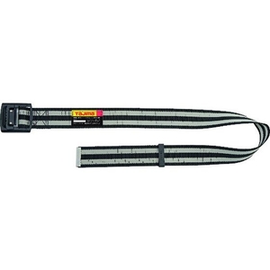 ＴＪＭデザイン タジマ/胴ベルト アルミワンフィンガー黒バックルボーダー柄 ボーダー白 M FC768EF-1680055-イメージ1