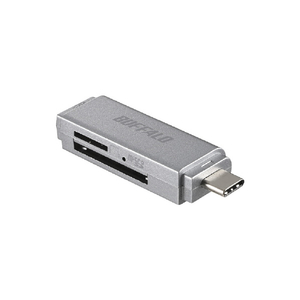 BUFFALO USB3．0 Type-C接続カードリーダーSD用直挿し シルバー BSCR120U3CSV-イメージ8