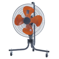 ＹＵＡＳＡ 45cm羽根のキャスター工場扇 グレー YFC-458H