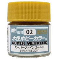 クレオス HSM02 水性ホビーカラースーパーメタリックスーパーファインゴールド HSM02ｽ-ﾊﾟ-ﾌｱｲﾝｺﾞ-ﾙﾄﾞ