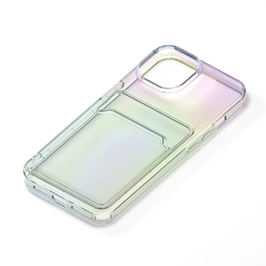 PGA iPhone 15用クリアポケットケース オーロラ PG-23ACTP02AR-イメージ1
