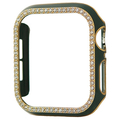 GAACAL Apple Watch Series 1-3 [38mm]用スワロフスキーフレーム グリーン×ゴールド W00065GG1