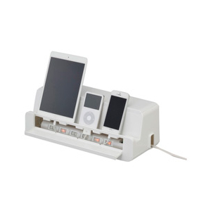 イノマタ化学 テーブルタップステーションL ホワイト ﾃ-ﾌﾞﾙﾀﾂﾌﾟｽﾃ-ｼﾖﾝLWH-イメージ2