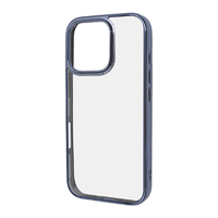 レイアウト iPhone 16 Pro用Like standard 衝撃吸収 バンパー メタリック ハイブリッドケース ライトブルー RT-P47CC16/LAM