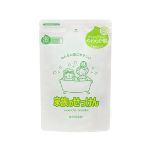 ミヨシ石鹸 家族のせっけん 泡ボディソープ 詰替用 550ml F029149-イメージ1