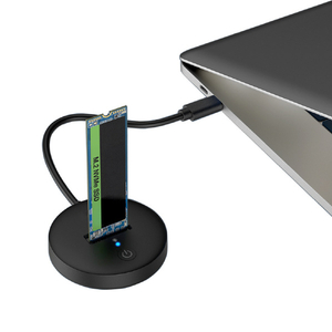 アイネックス USB3．2Gen2対応 M．2 NVMe SSDスタンド ブラック HDE-20-イメージ2