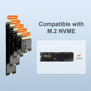 アイネックス USB3．2Gen2対応 M．2 NVMe SSDスタンド ブラック HDE-20-イメージ5