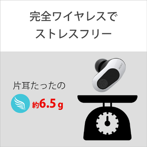 SONY ワイヤレスノイズキャンセリングゲーミングヘッドセット INZONE Buds ホワイト WFG700NW-イメージ14