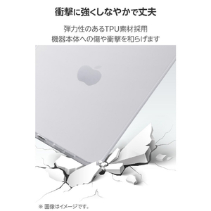 エレコム iPad mini(A17 Pro)用ソフトクリアケース 軽量 クリア TB-A25SUCCR-イメージ4