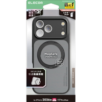 エレコム iPhone18 Pro Max用ハイブリッドケース 極限 MAGKEEP スタンドマット ブラック PM-A26DMGSTKCBK