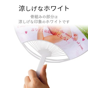 エレコム 手作りうちわキット 標準サイズ ホワイト EJP-UWLWH-イメージ4