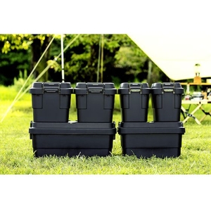 トラスコ中山 トランクカーゴ フラット天板仕様 20L 黒 1342G392294ブラック22 FC033GL-2073988-イメージ6