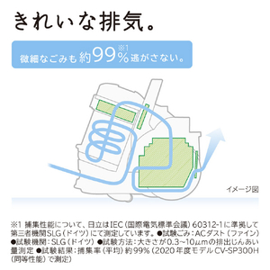 日立 サイクロン式パワーブラシ パワかるサイクロン マーブルアイボリー CV-SP300P C-イメージ12