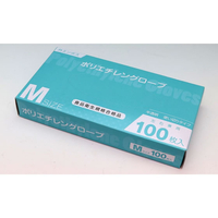 ヒラカワ ポリエチレングローブ Mサイズ 100枚入 FCJ344S-QT-276