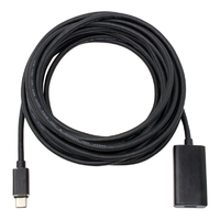 アイネックス USB3．2Gen1 Type-Cアクティブ延長ケーブル(5m) ブラック U31CC-MF50RP